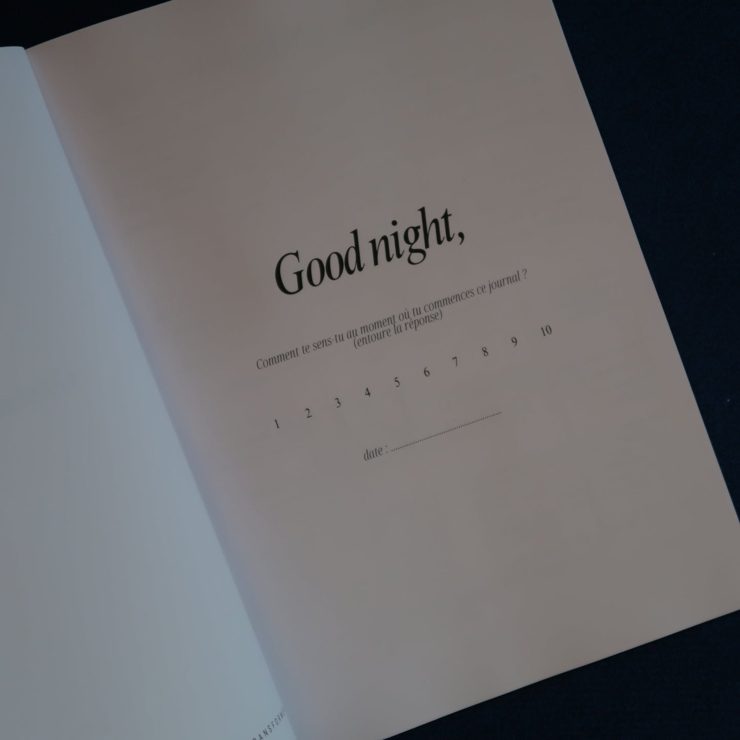 the NIGHT journal.